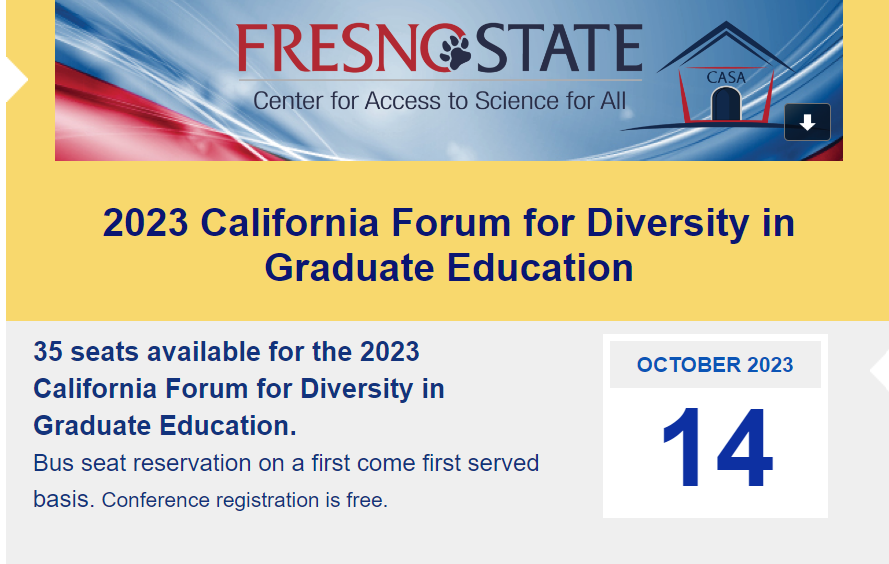 2023 Forum for Diversity in Graduate Education