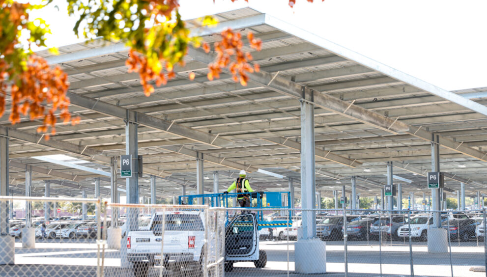 Fresno State parking lots solar project