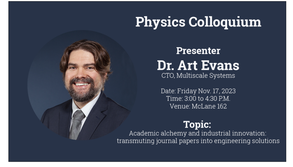 Dr. Art Evans, CTO Multiscale Systems