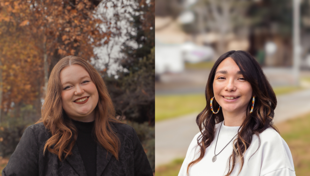 The College of Science and Mathematics welcomes two new staff members: Morgan Britter, who joined the team at the dean's offices in December 2023, almost at the end of the semester, and Megan Valdez, who joined the Physics Department this month.