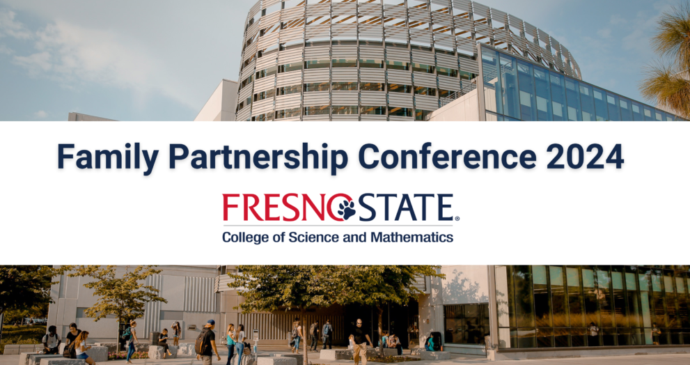 Family Partnership Conference 2024 in front of the fresno state library